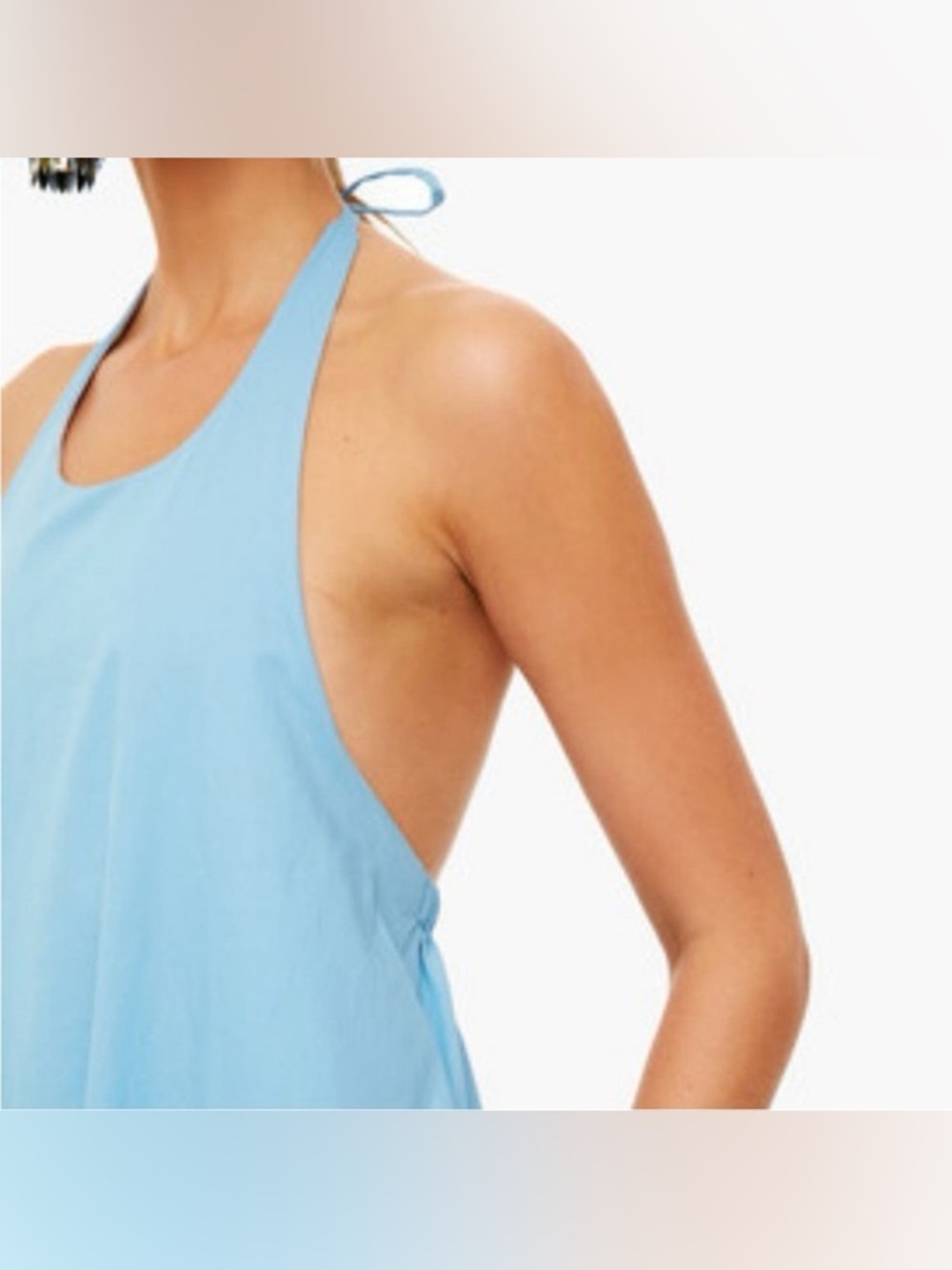 Tuckernuck Pomander Place Breakers Blue Lyle Halter Maxi Dress - Picture 3 of 15